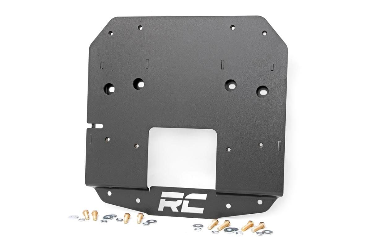 Jeep Wrangler Unlimited Tire Carrier Relocation Plate - Rear - Rough Country - '18-'25
